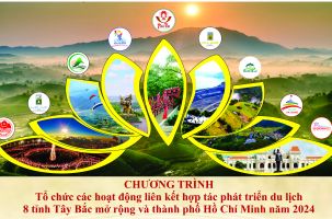 Chương trình Tổ chức các hoạt động liên kết hợp tác phát triển du lịch 8 tỉnh Tây Bắc mở rộng và thành phố Hồ Chí Minh năm 2024