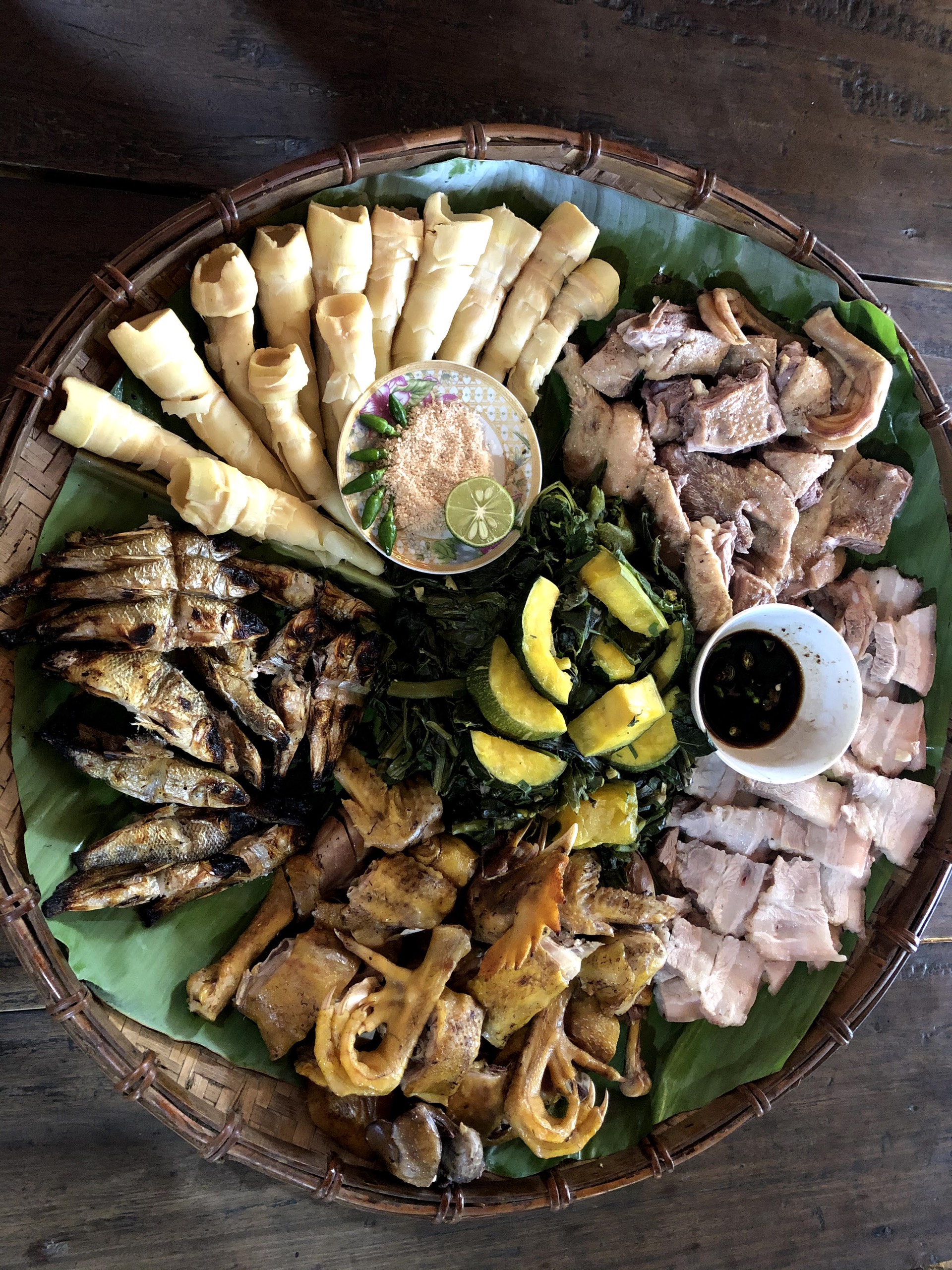 Độc đáo món rau rừng đồ của người Mường Tân Sơn, Phú Thọ